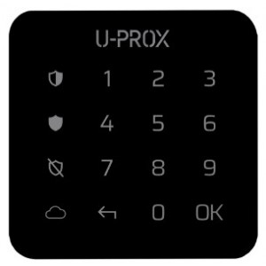 U-Prox Keypad G1 Black Бездротова сенсорна клавіатура для однієї групи